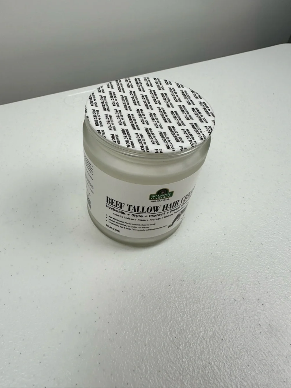 Spanish Garden Beef Tallow Hair Cream – Organic Moisturizing & Styling Balm‎ 8oz